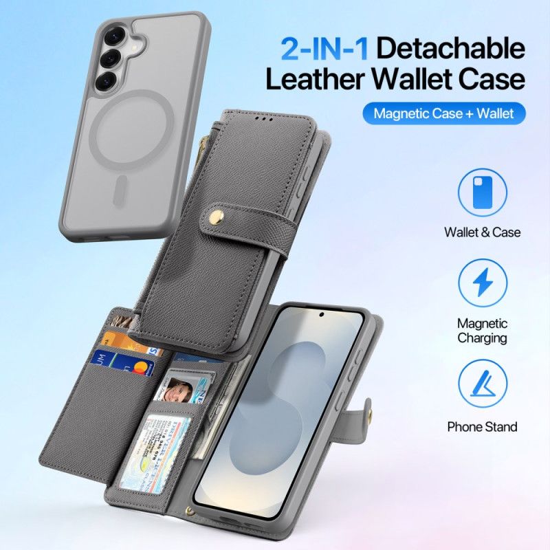 Lærdeksel Folio Deksel Samsung Galaxy S26 Plus Mobildeksel Avtakbart Deksel Lawa-serien Dux Ducis