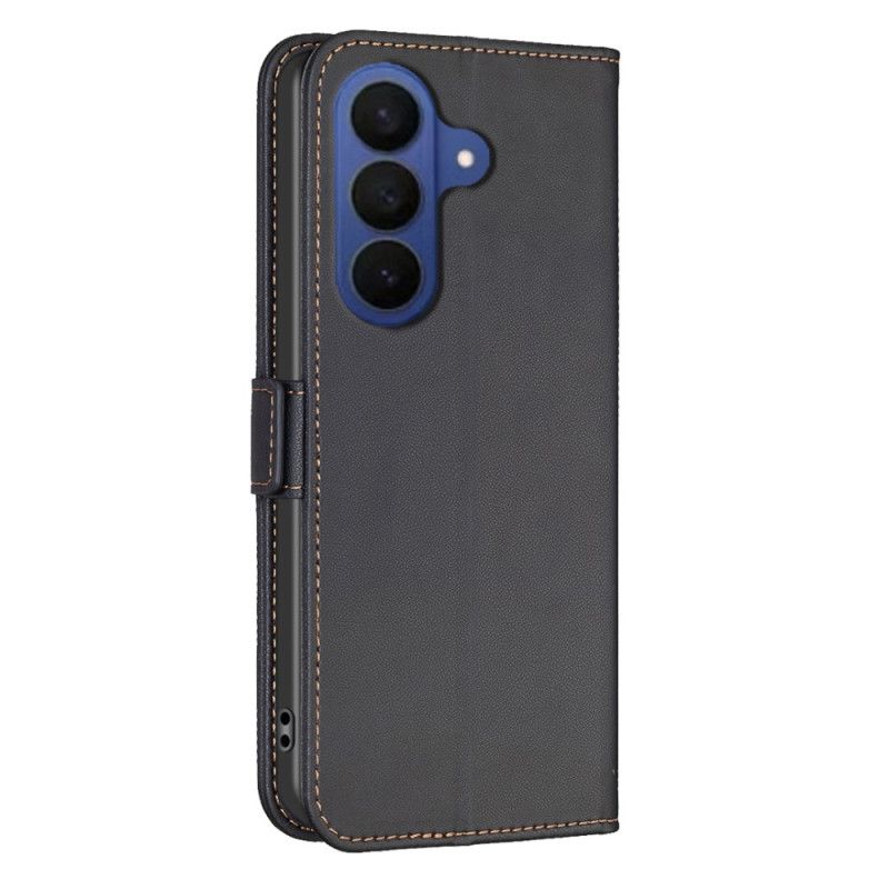 Lærdeksel Folio Deksel Samsung Galaxy S26 Plus Mobildeksel Kunstig Skinn Binfen Color