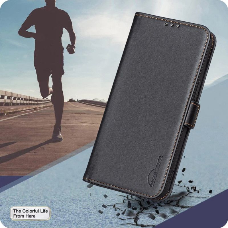 Lærdeksel Folio Deksel Samsung Galaxy S26 Plus Mobildeksel Kunstig Skinn Binfen Color