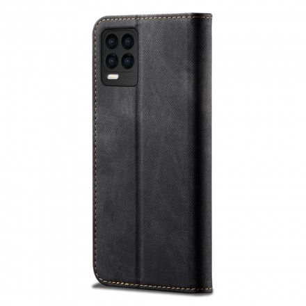 Beskyttelse Deksel Til Realme 8 / 8 Pro Folio Deksel Denimstoff