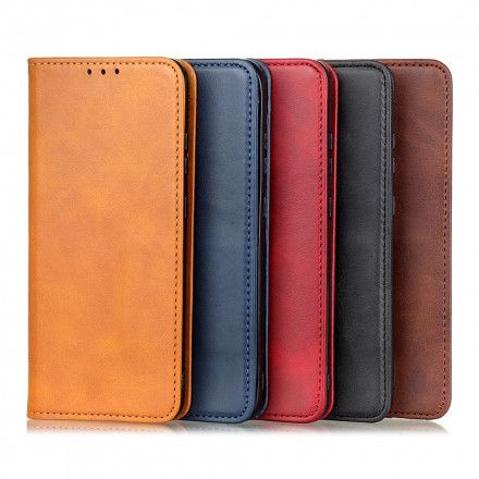 Beskyttelse Deksel Til Realme 8 / 8 Pro Folio Deksel Elegance Split Leather