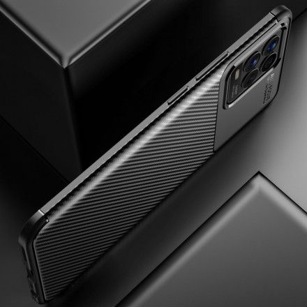 Deksel Til Realme 8 / 8 Pro Fleksibel Karbonfibertekstur