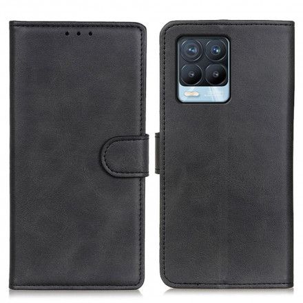 Folio Deksel Til Realme 8 / 8 Pro Retro Matt Skinneffekt