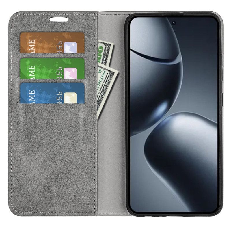 Folio Deksel Lær Xiaomi 15t Mobildeksel Lærstil