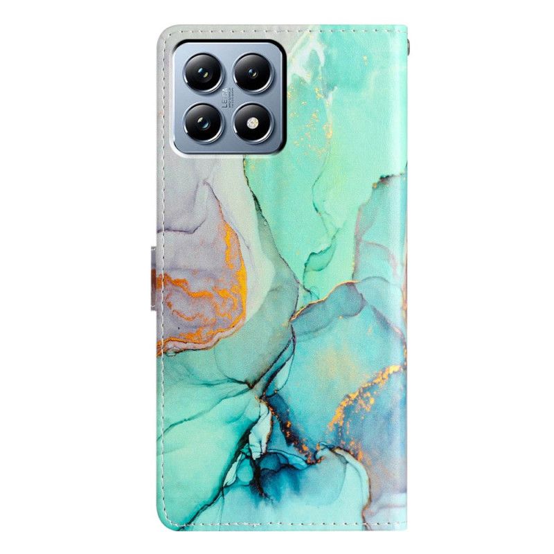 Folio Deksel Til Xiaomi 15t Grønn Marmor