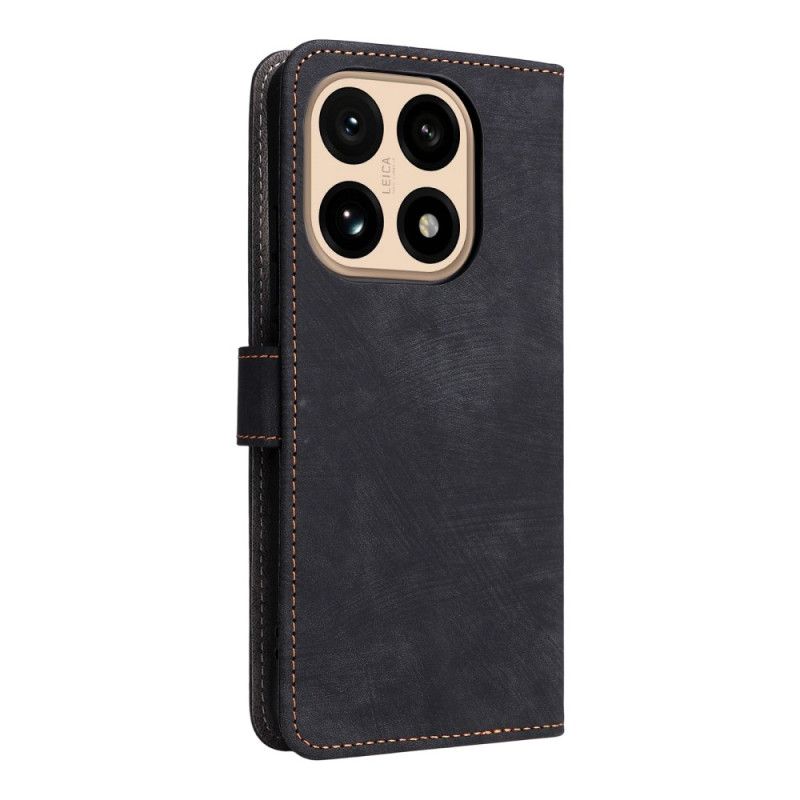 Folio Deksel Til Xiaomi 15t Rfid-beskyttelse Semsket Skinneffekt