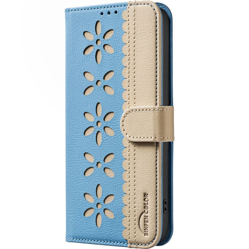 Folio Deksel Xiaomi 15t Blomsterprint Binfen-farge Beskyttelse Deksel