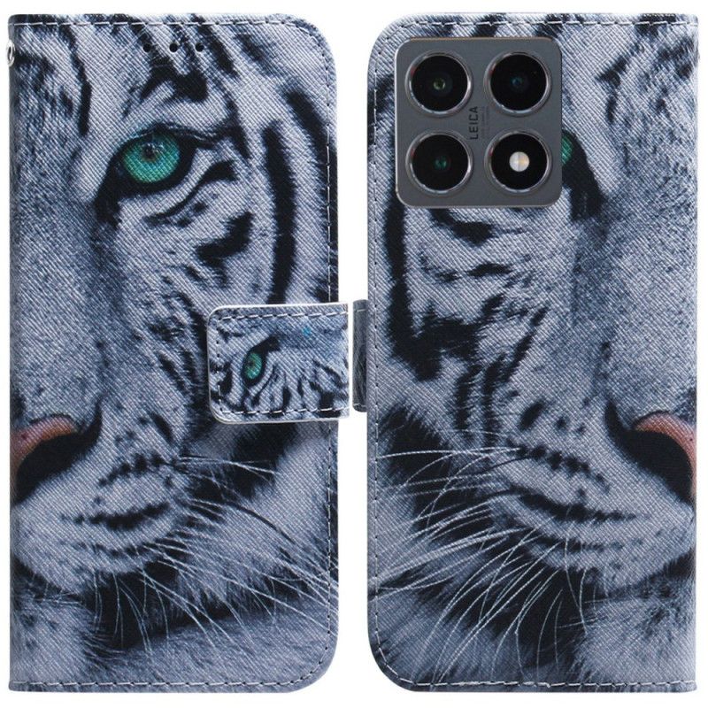 Folio Deksel Xiaomi 15t Hvit Tiger