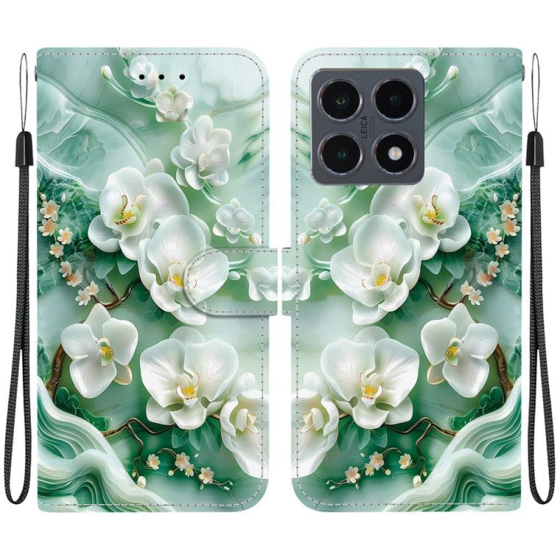Folio Deksel Xiaomi 15t Jadeblomster Beskyttelse Deksel