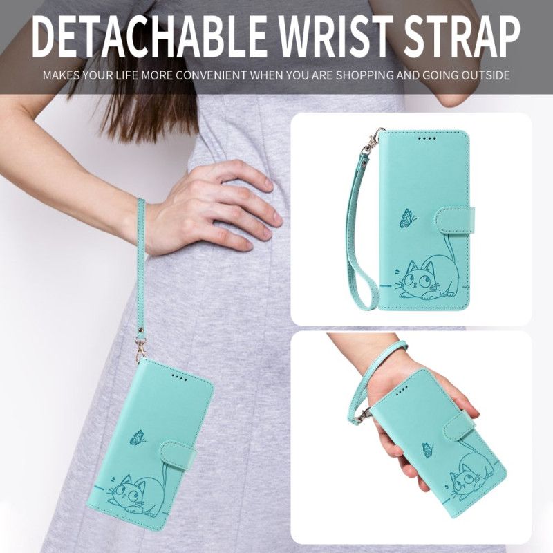 Folio Deksel Xiaomi 15t Kattestroppdesign Beskyttelse Deksel