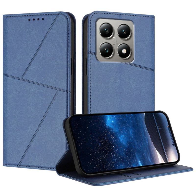 Folio Deksel Xiaomi 15t Linjer Beskyttelse Deksel