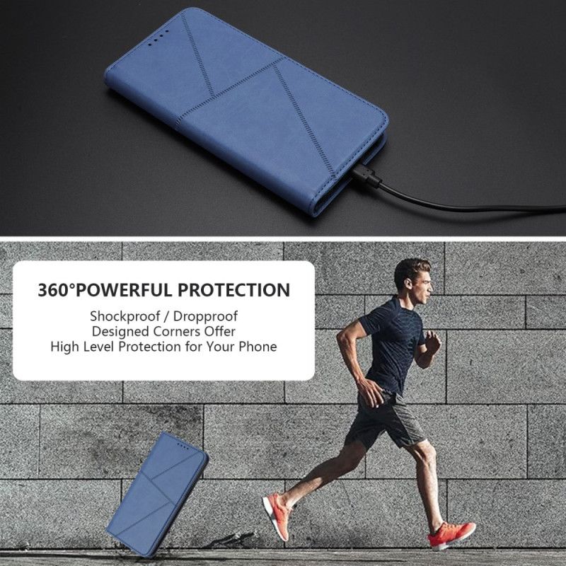 Folio Deksel Xiaomi 15t Linjer Beskyttelse Deksel