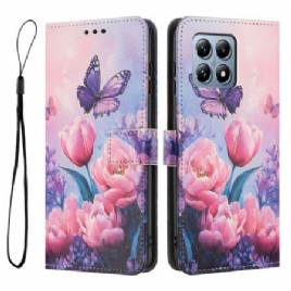 Folio Deksel Xiaomi 15t Rosa Tulipaner