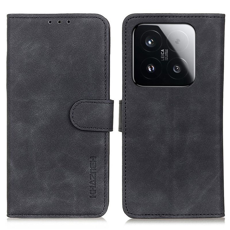 Folio Deksel Xiaomi 15t Semsket Skinneffekt Khazneh Beskyttelse Deksel