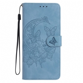 Folio Deksel Xiaomi 15t Sommerfugl- Og Blomstertrykk