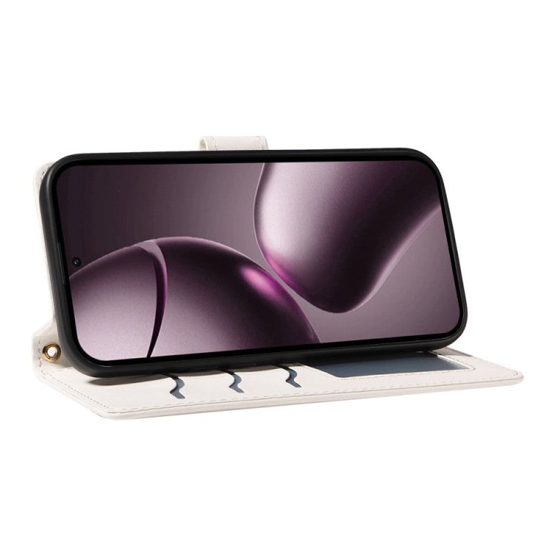 Folio Deksel Xiaomi 15t Vattert Med Stropp Og Skulderstropp Beskyttelse Deksel