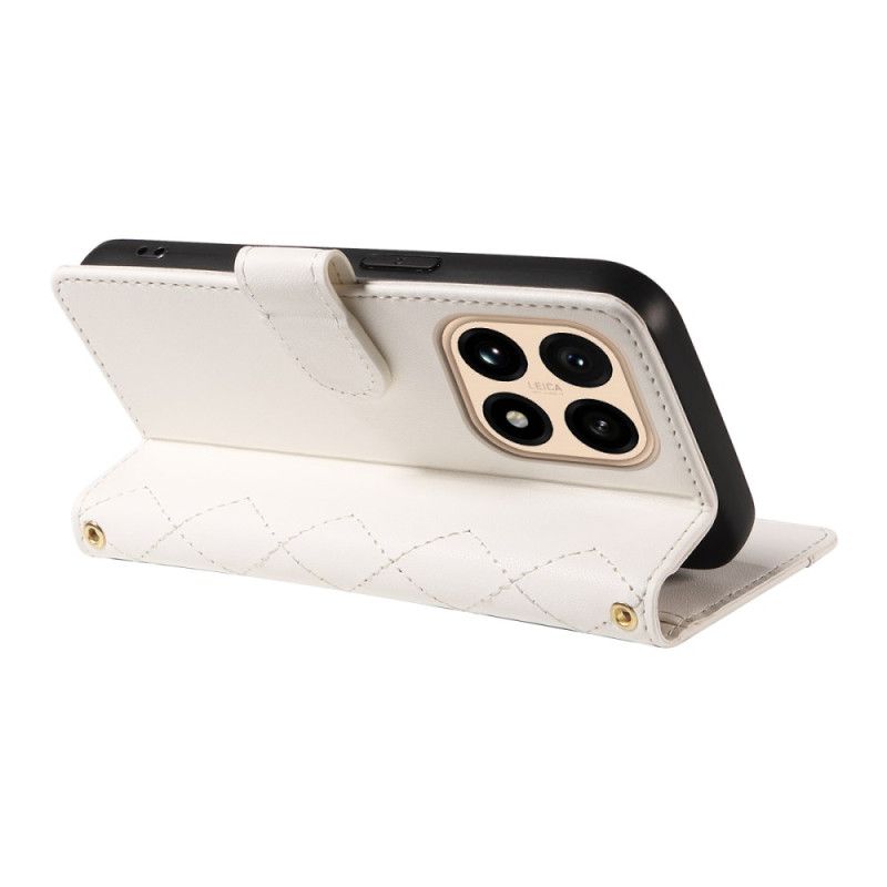 Folio Deksel Xiaomi 15t Vattert Med Stropp Og Skulderstropp Beskyttelse Deksel