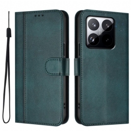 Folio Deksel Xiaomi 15t Vintage-lommebok