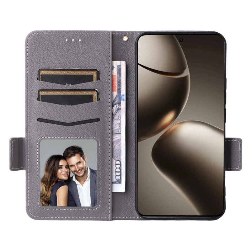 Lærdeksel Folio Deksel Xiaomi 15t Kunstlær Med Stropp