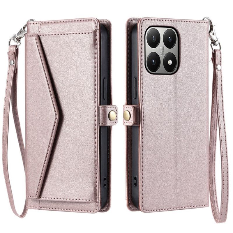 Lærdeksel Folio Deksel Xiaomi 15t Mobildeksel Clutch