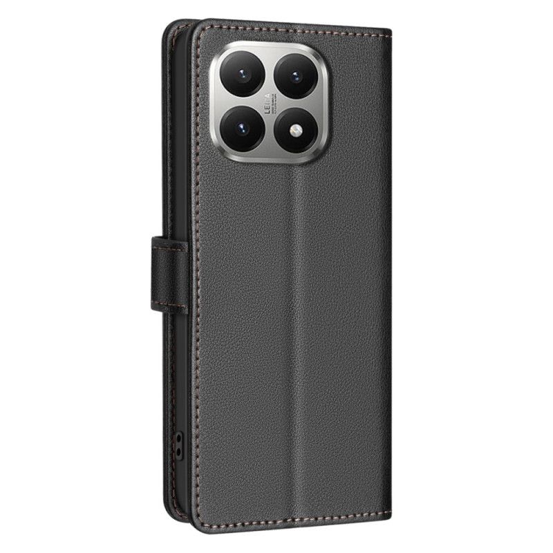 Lærdeksel Folio Deksel Xiaomi 15t Mobildeksel Rfid-blokkerende Binfen-farge