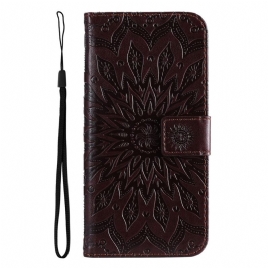 Folio Deksel Til Oppo Find X5 Lite Med Kjede Solrem Mandala