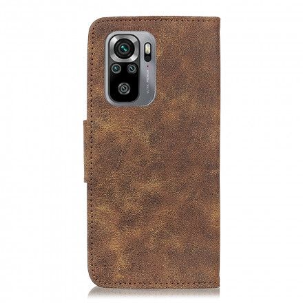 Lærdeksel Til Xiaomi Redmi Note 10 / 10S Vintage Split Leather