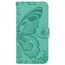 Folio Deksel Motorola Edge 50 Ultra Sommerfugltrykk