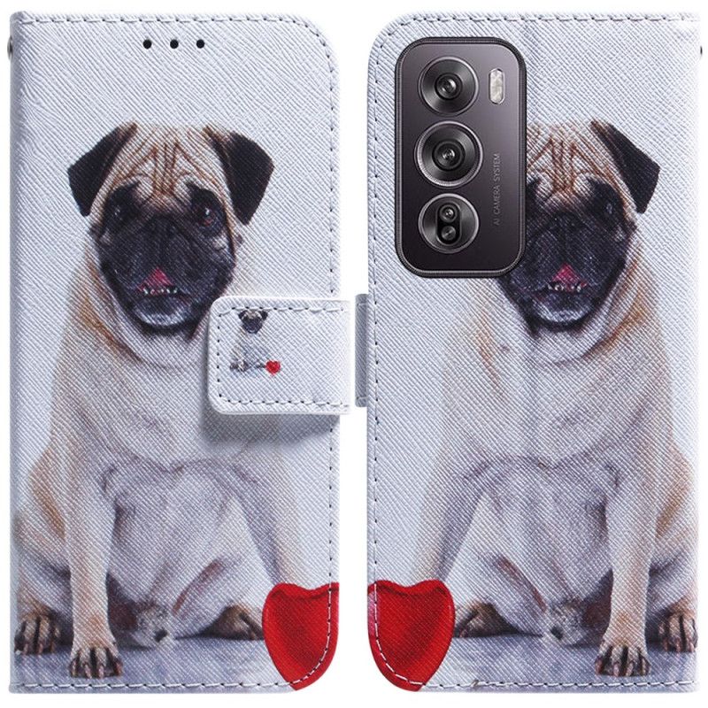 Folio Deksel Oppo Reno 12 Pro 5g Pug Dog