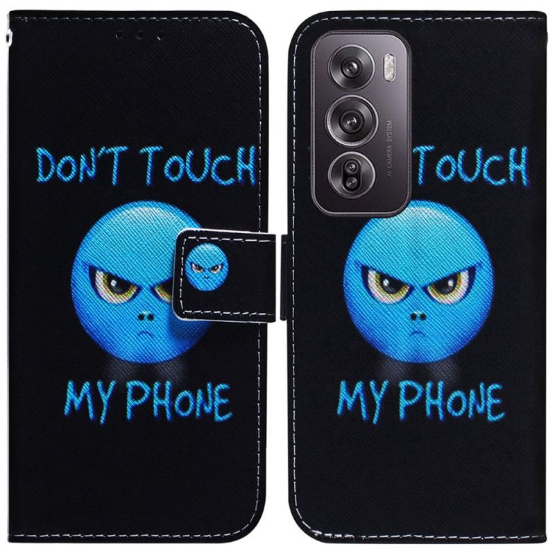 Lærdeksel Folio Deksel Oppo Reno 12 Pro 5g Mobildeksel Telefon Emoji