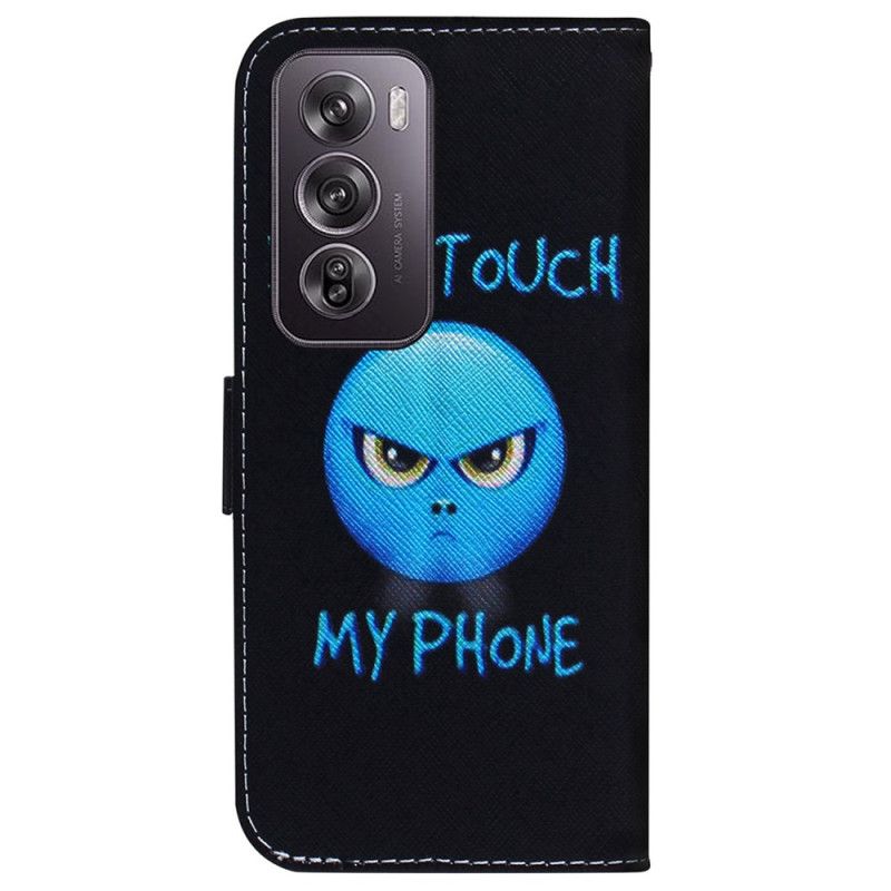 Lærdeksel Folio Deksel Oppo Reno 12 Pro 5g Mobildeksel Telefon Emoji