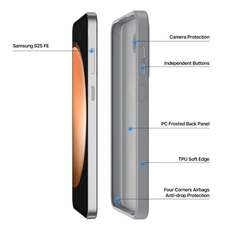 Deksel Samsung Galaxy S25 Fe Frostet Hybrid