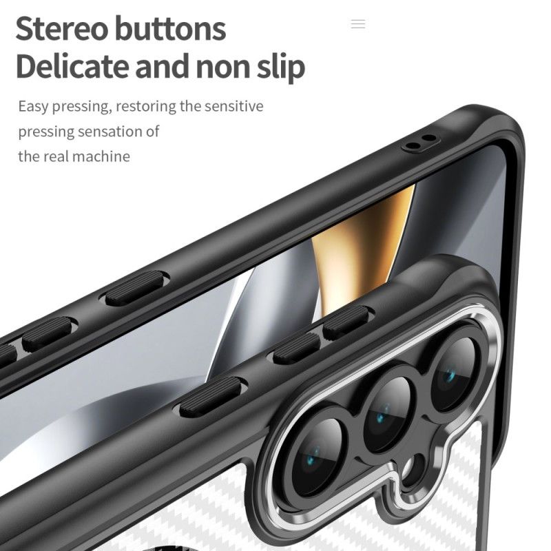 Deksel Samsung Galaxy S25 Fe Magsafe-kompatibel Karbonfibertekstur