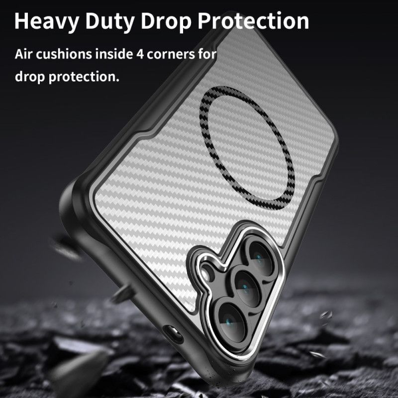 Deksel Samsung Galaxy S25 Fe Magsafe-kompatibel Karbonfibertekstur