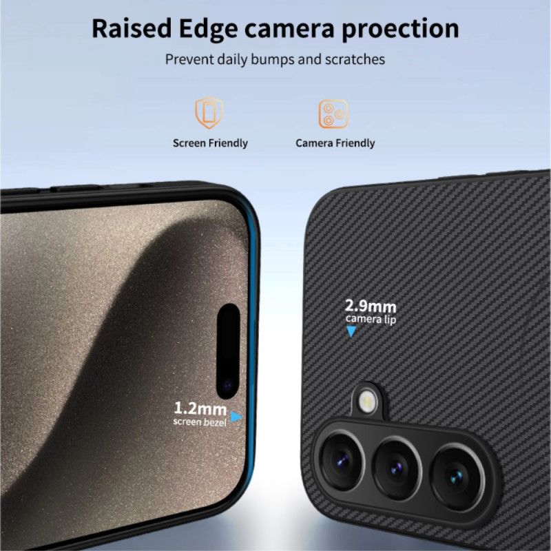 Deksel Samsung Galaxy S25 Fe Mobildeksel Kompatibel Med Magsafe Karbonfiber