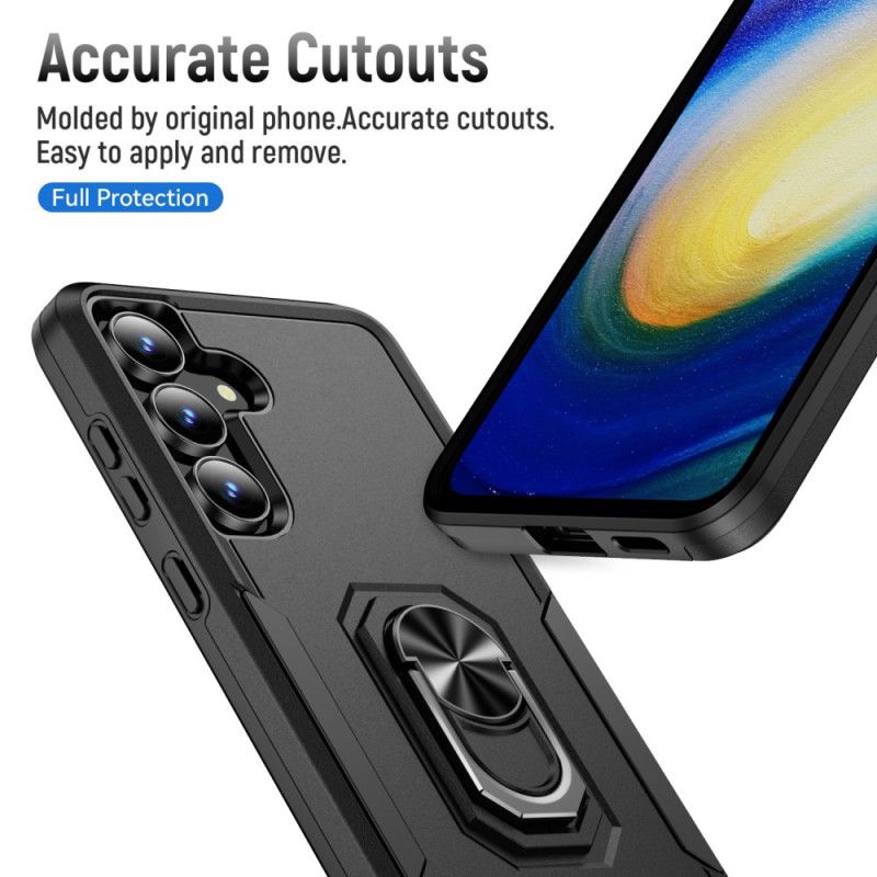 Deksel Samsung Galaxy S25 Fe Ringholder Med Metalleffekt