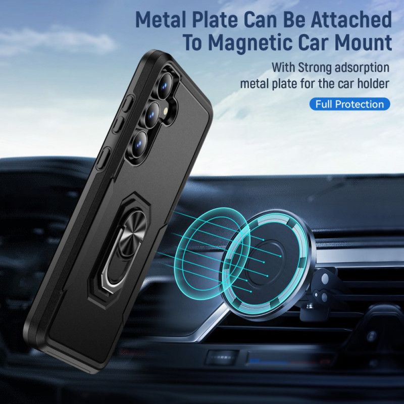 Deksel Samsung Galaxy S25 Fe Ringholder Med Metalleffekt