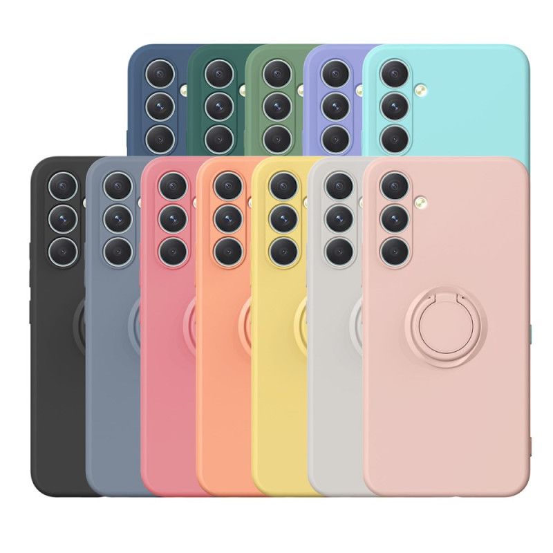 Deksel Samsung Galaxy S25 Fe Silikon Med Ringholder Og Snor Beskyttelse Deksel