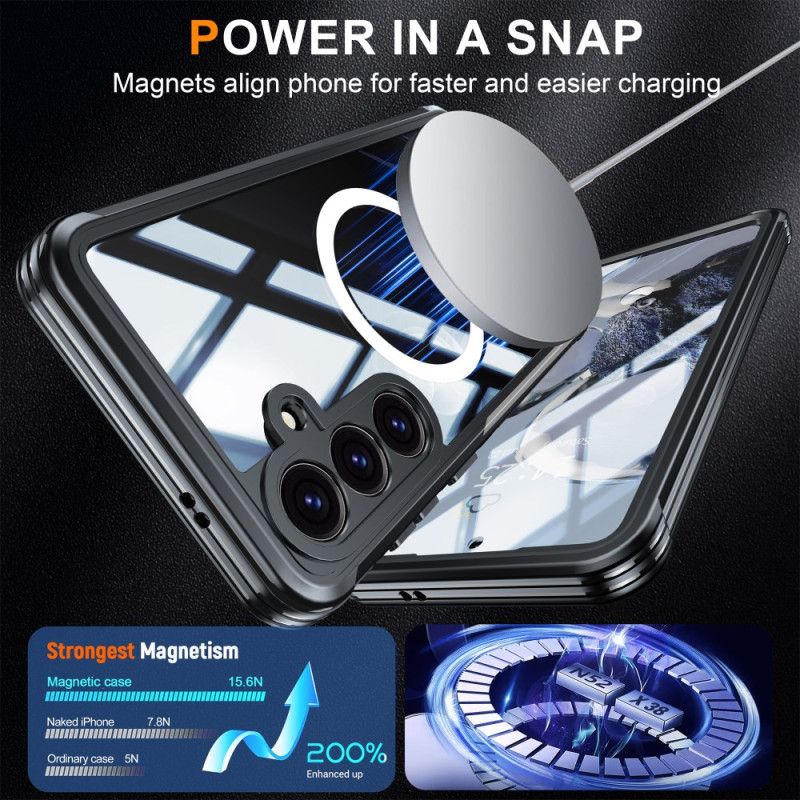 Deksel Til Samsung Galaxy S25 Fe Magnetisk Med Skjermbeskytter