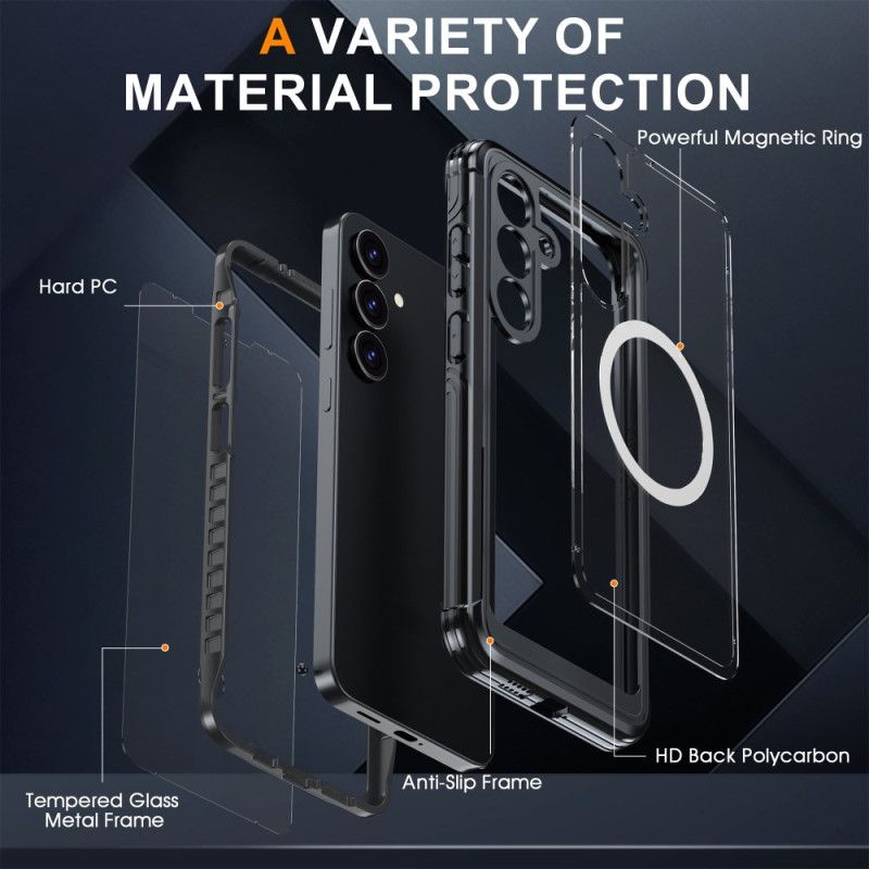 Deksel Til Samsung Galaxy S25 Fe Magnetisk Med Skjermbeskytter