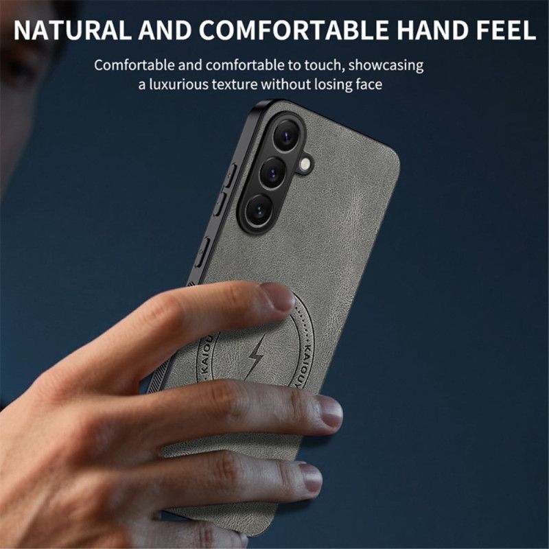 Deksel Til Samsung Galaxy S25 Fe Magsafe Nappa-skinneffekt