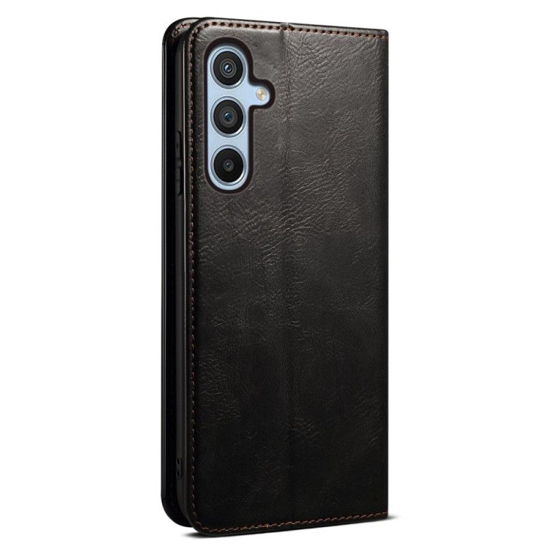 Folio Deksel Lær Samsung Galaxy S25 Fe Mobildeksel Vokset Kunstskinn