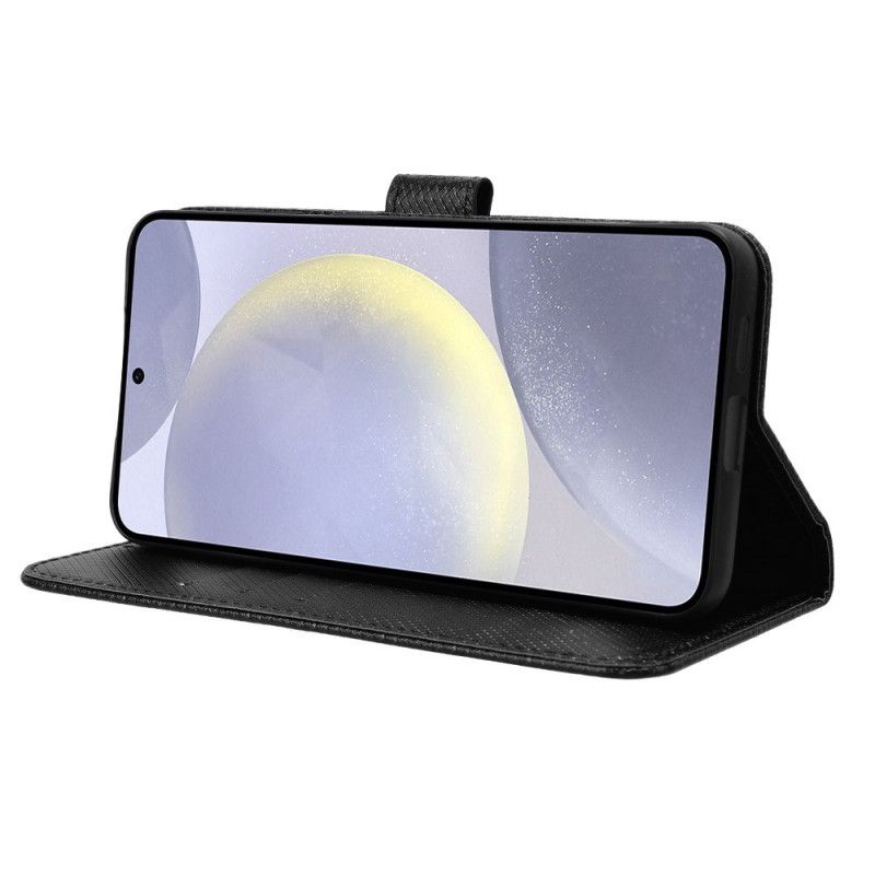 Folio Deksel Samsung Galaxy S25 Fe Diamanttekstur Beskyttelse Deksel