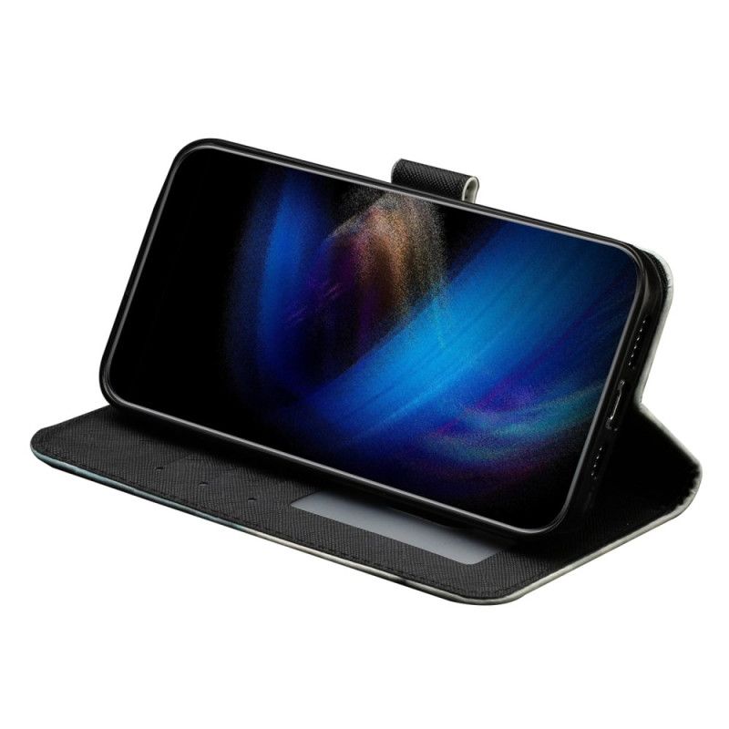 Folio Deksel Samsung Galaxy S25 Fe Kattunge Med Snor