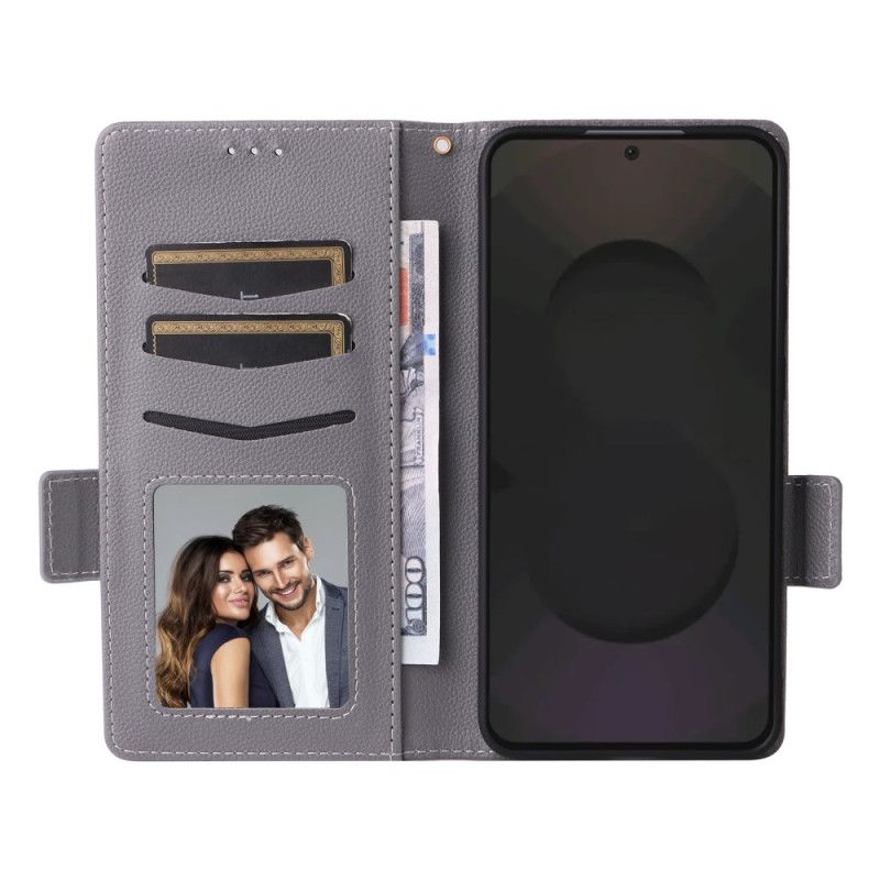 Folio Deksel Samsung Galaxy S25 Fe Klassisk Lommebok Med Stropp Beskyttelse Deksel