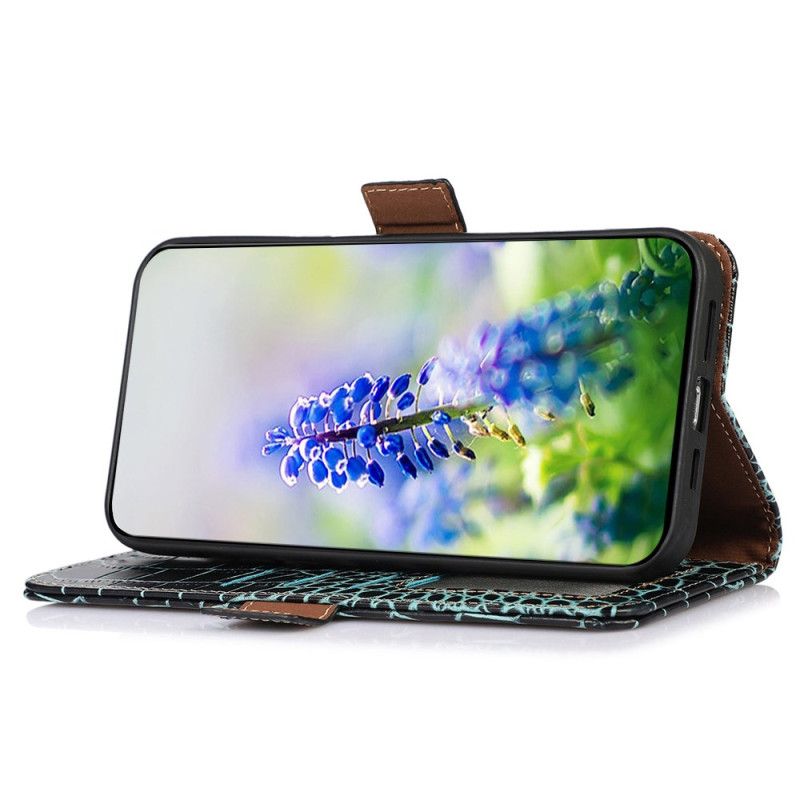 Folio Deksel Samsung Galaxy S25 Fe Krokodillestil