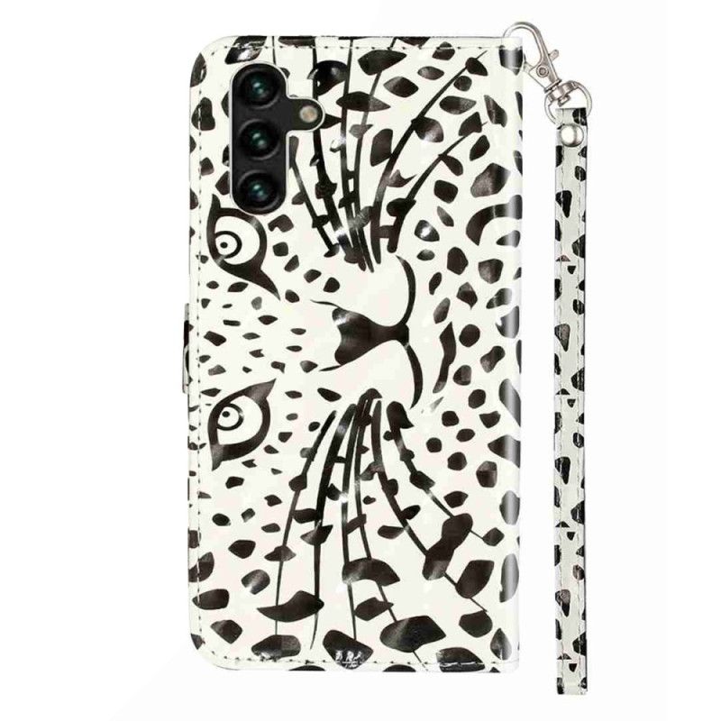Folio Deksel Samsung Galaxy S25 Fe Leopardhode Med Snor