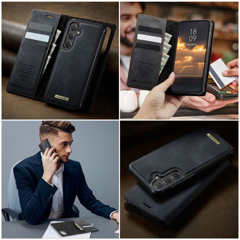 Folio Deksel Samsung Galaxy S25 Fe Lommebok Med Avtakbart Etui Rfid Beskyttelse Deksel