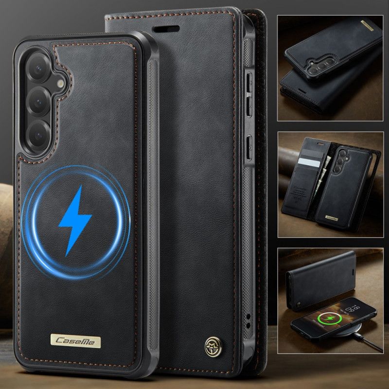 Folio Deksel Samsung Galaxy S25 Fe Lommebok Med Avtakbart Etui Rfid Beskyttelse Deksel