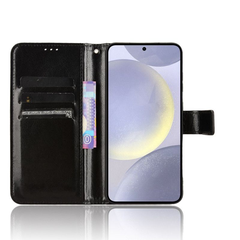 Folio Deksel Samsung Galaxy S25 Fe Prangende Kunstskinn